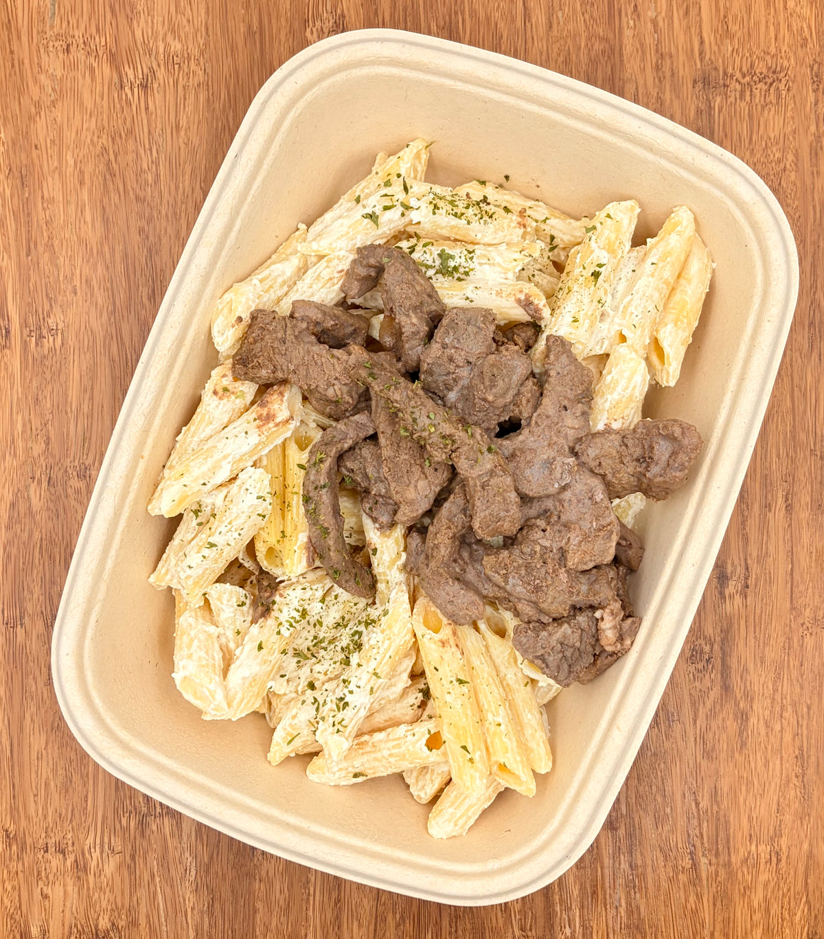 Grilled Beef with Pasta