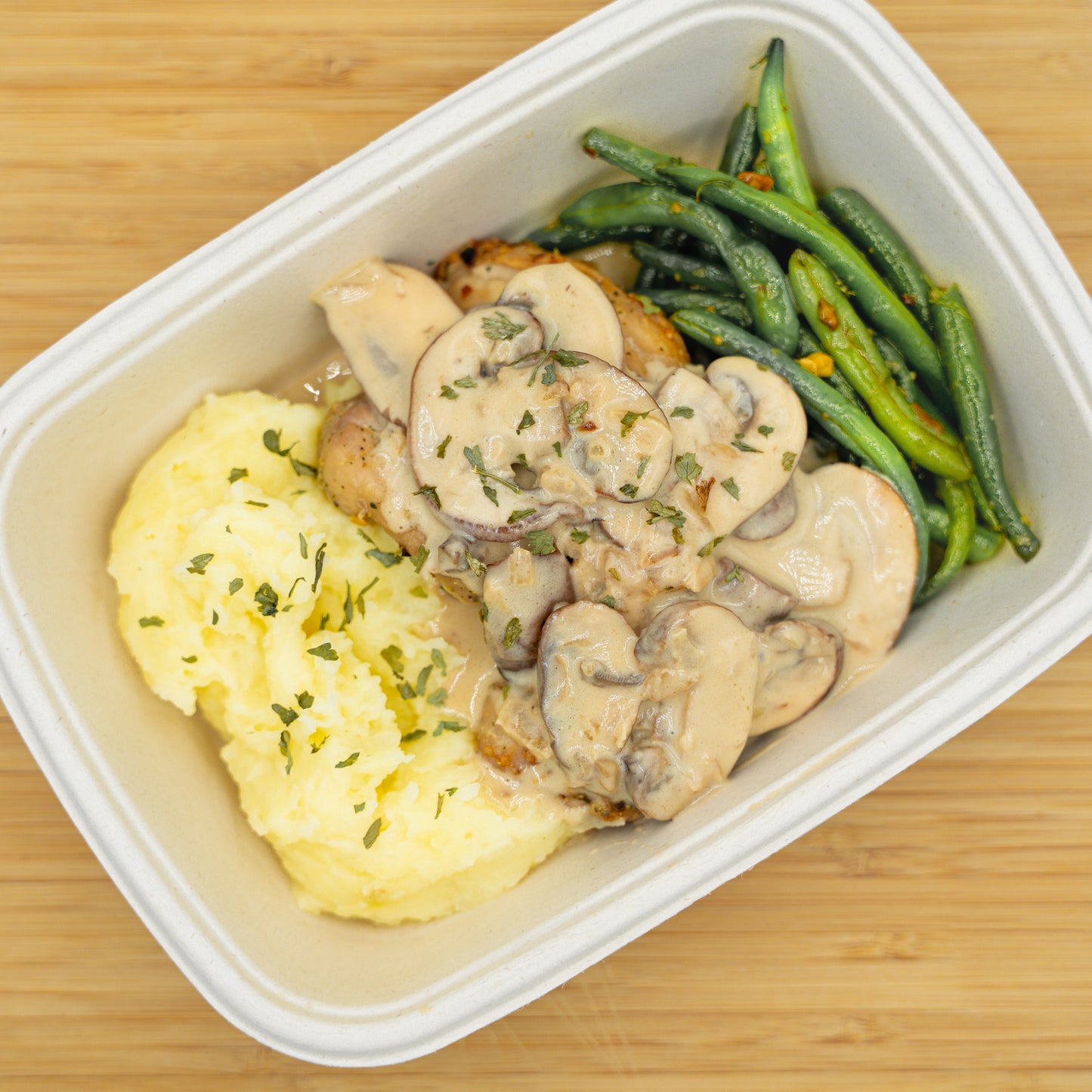Oven Chicken Thighs with Mushrooms
