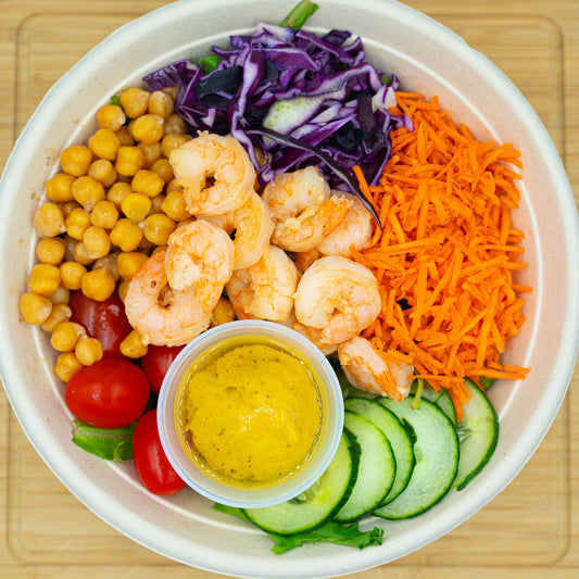 Bowl de Salada de Camarão